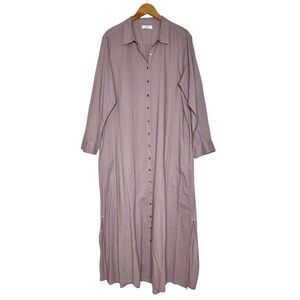 NATURAL LIFE Mauve Button-Front Maxi Dress